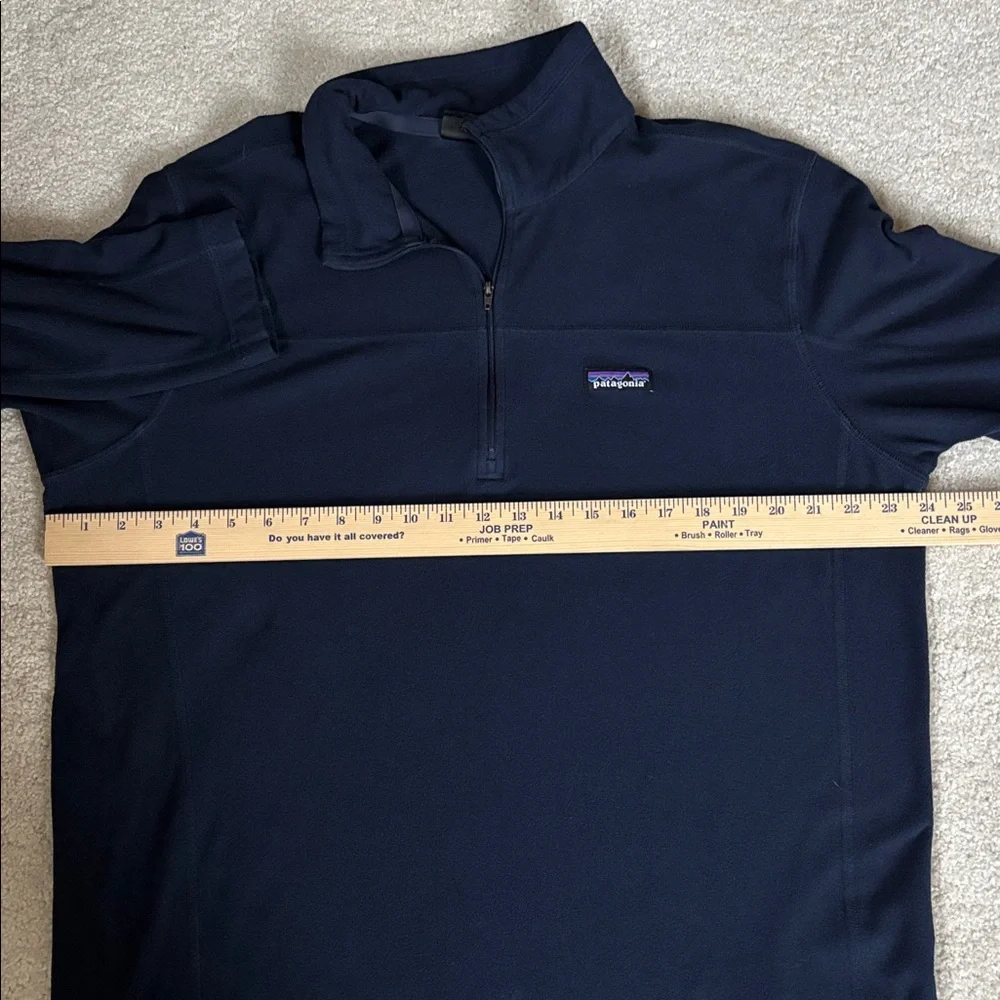 Patagonia Micro D Fleece 1/4 Zip Pullover 26176 Navy Blue Mens‎ Size XL